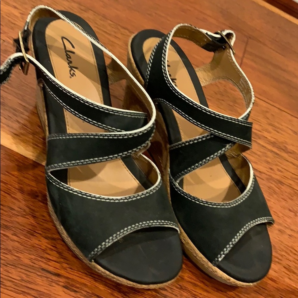 Clark’s wedge sandals
